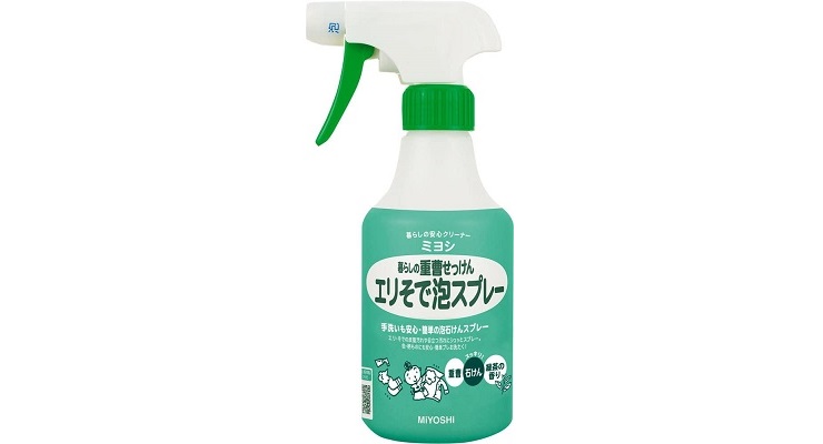 暮らしの重曹せっけんエリそで泡スプレー（ミヨシ石鹸）